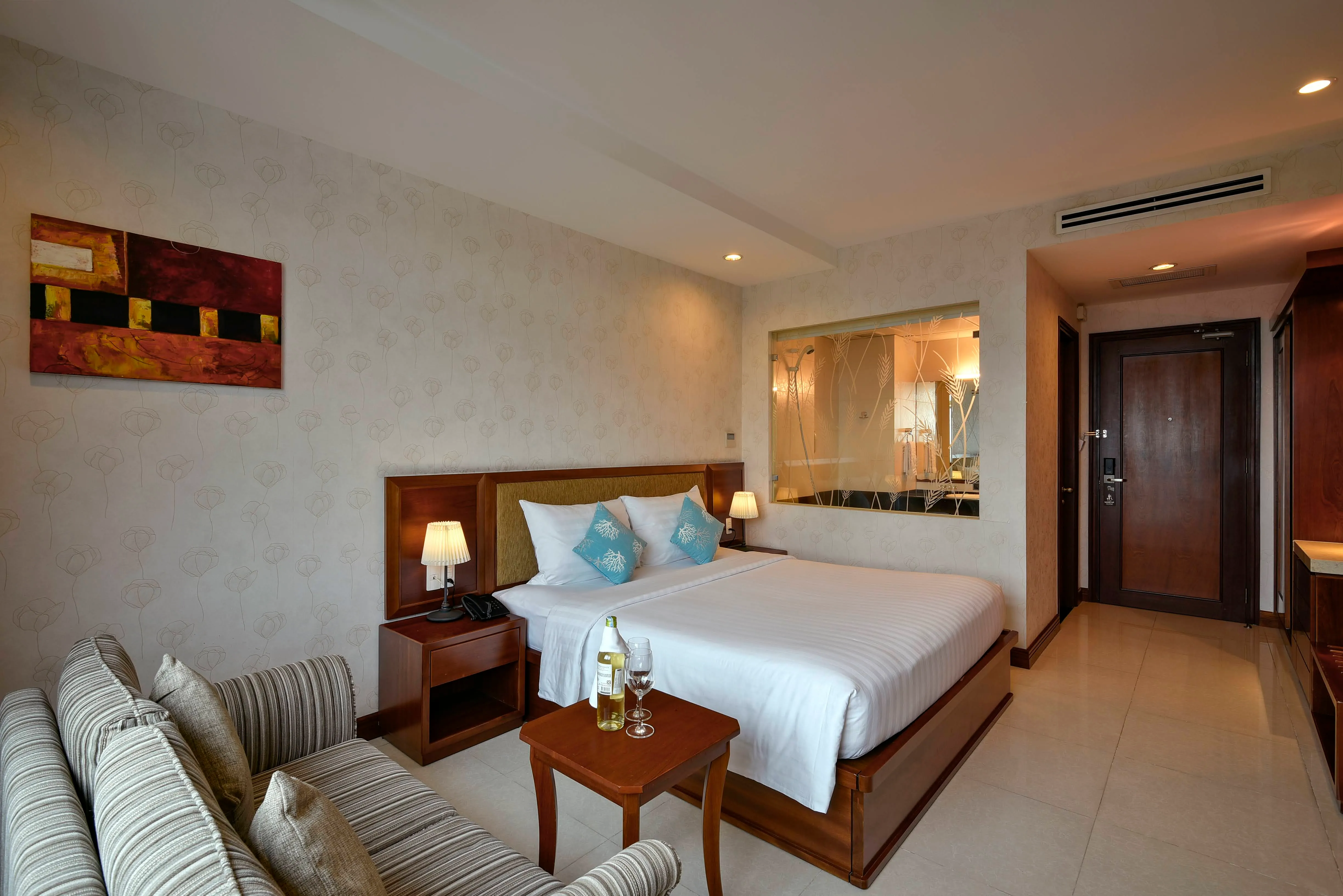 Doppelbettzimmer im Aquari Hotel